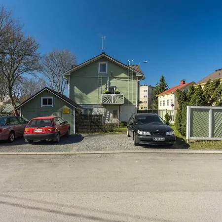 Wooden With Parking Near Aura River
