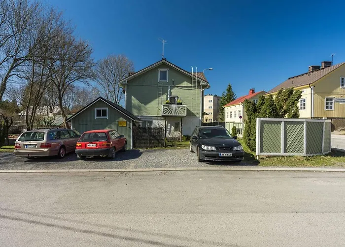 Self-service Wooden With Parking Near Aura River